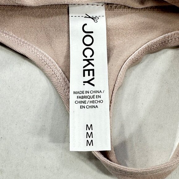 Jockey Women's Size Medium Panty Thong Essentials Beige New With Tags - Picture 5 of 12